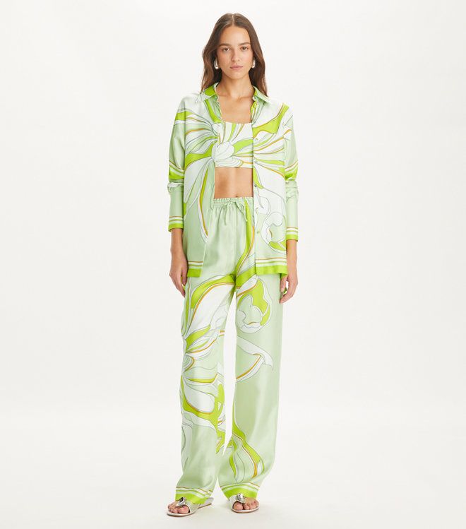 Tory Burch - Áo  Printed Silk Tunic