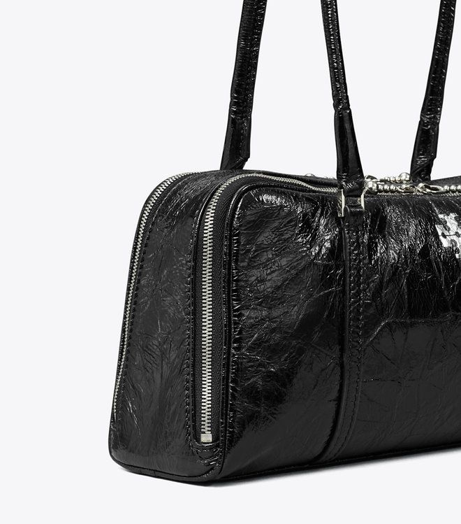 Tory Burch - Túi xách da Satchel Crinkle Marshmallow nhỏ
