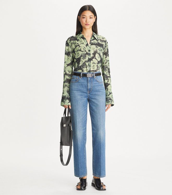 Tory Burch - Áo Printed Viscose Shirt