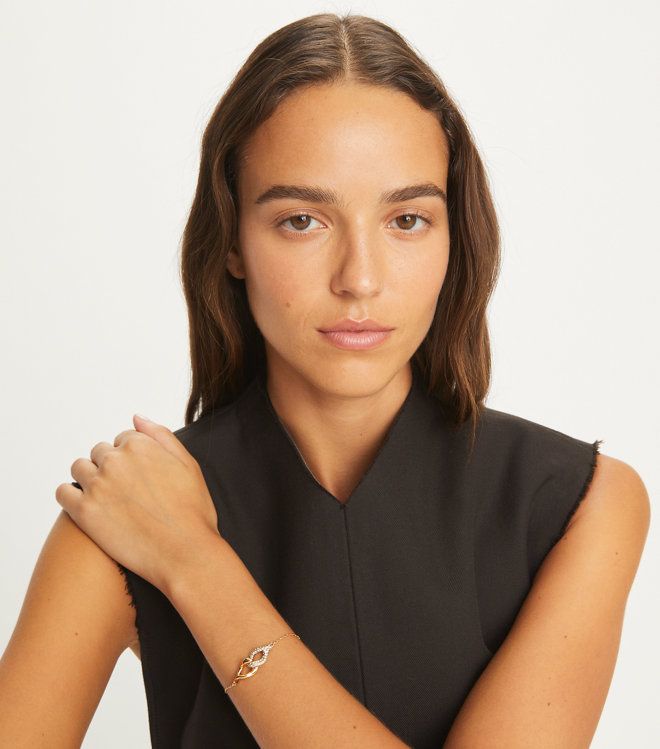 Tory Burch - Vòng tay Interlocking Wishbone