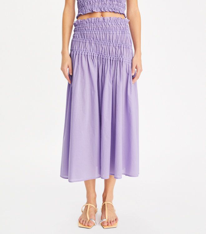 Tory Burch - Chân Váy Smocked Cotton Skirt