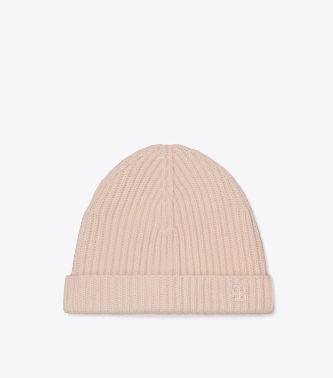 Tory Burch - Mũ beanie Ribbed Knit Cashmere