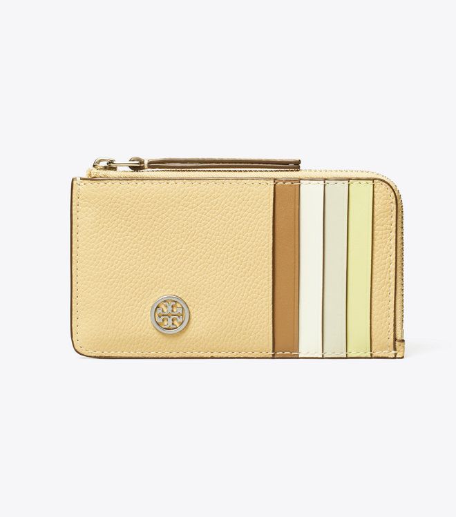 Tory Burch - Ví Robinson Pebbled Zip Card Case