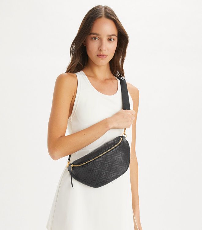 Túi T Monogram Leather Belt Bag