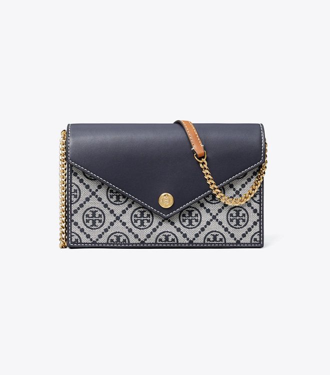 Tory Burch - Ví T Monogram Envelope Chain Wallet