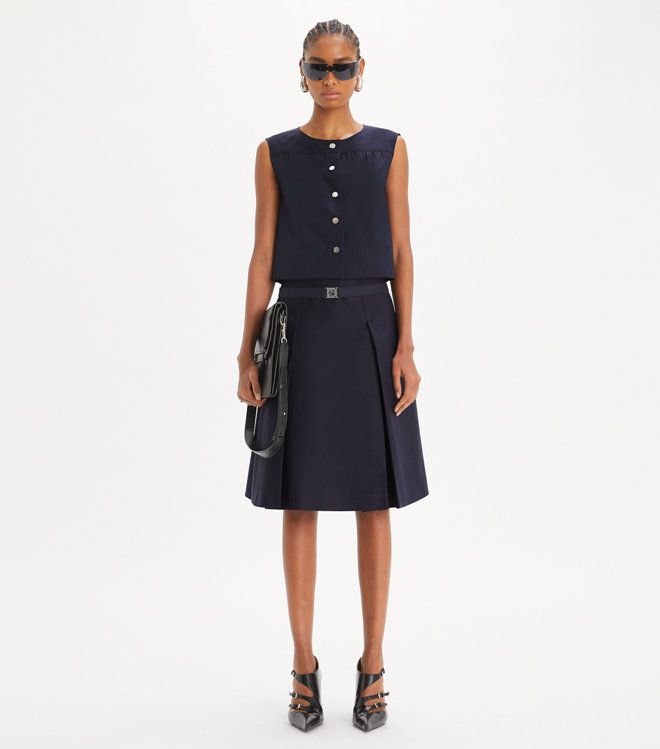 Chân Váy Pleated Twill Skirt