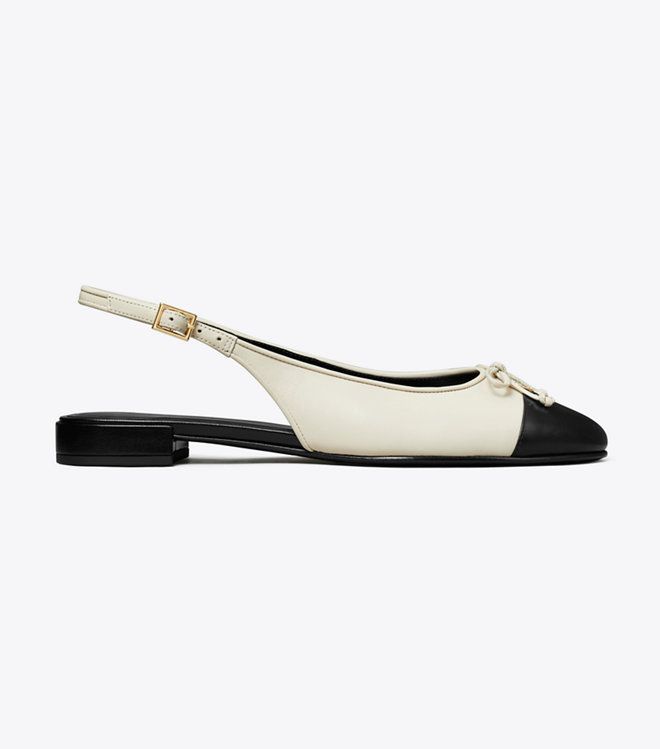 Tory Burch - Giày Cap-Toe Slingback Ballet