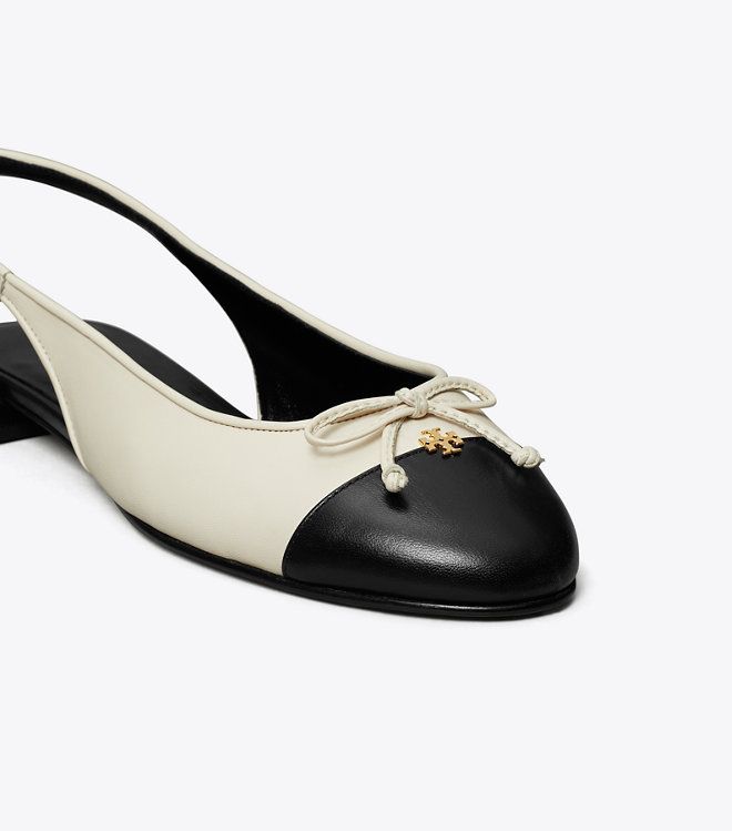 Tory Burch - Giày Cap-Toe Slingback Ballet