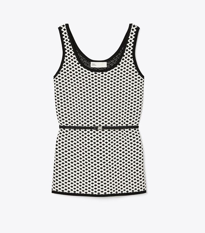 Áo Jacquard Tank Top