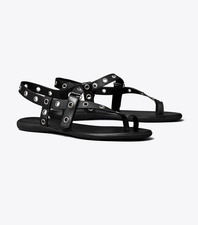 Giày Eyelet Toe Ring Sandal