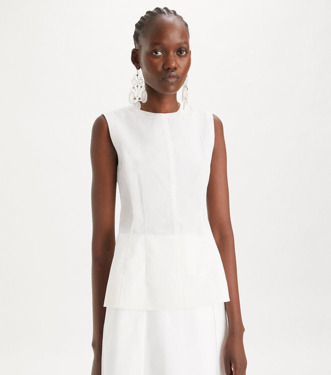Tory Burch - Áo Sleeveless Cotton Poplin Top