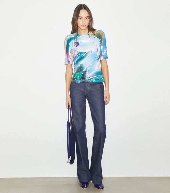 Áo Printed Cotton T-Shirt