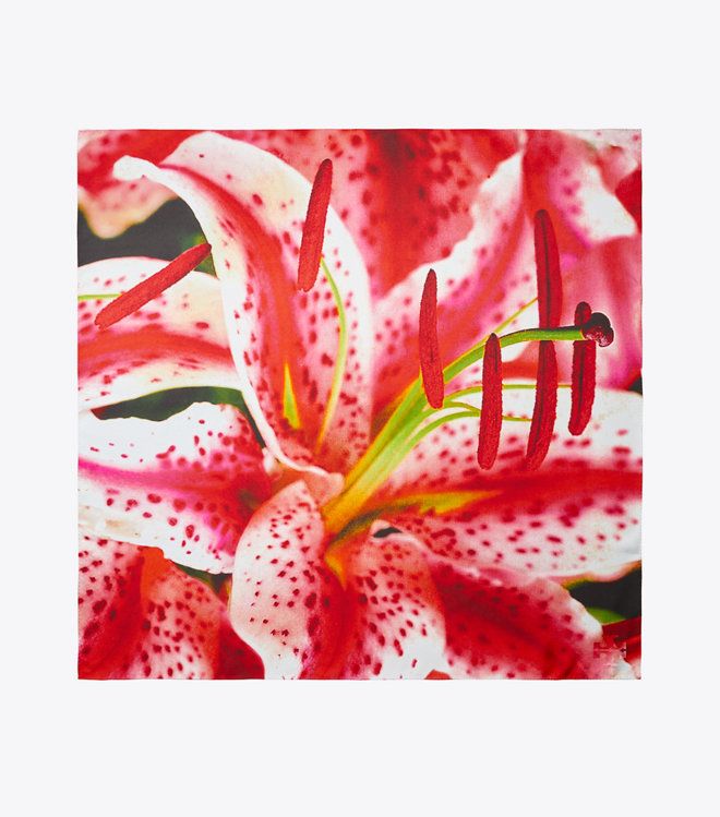 Tory Burch - Khăn Lily Silk Square Scarf