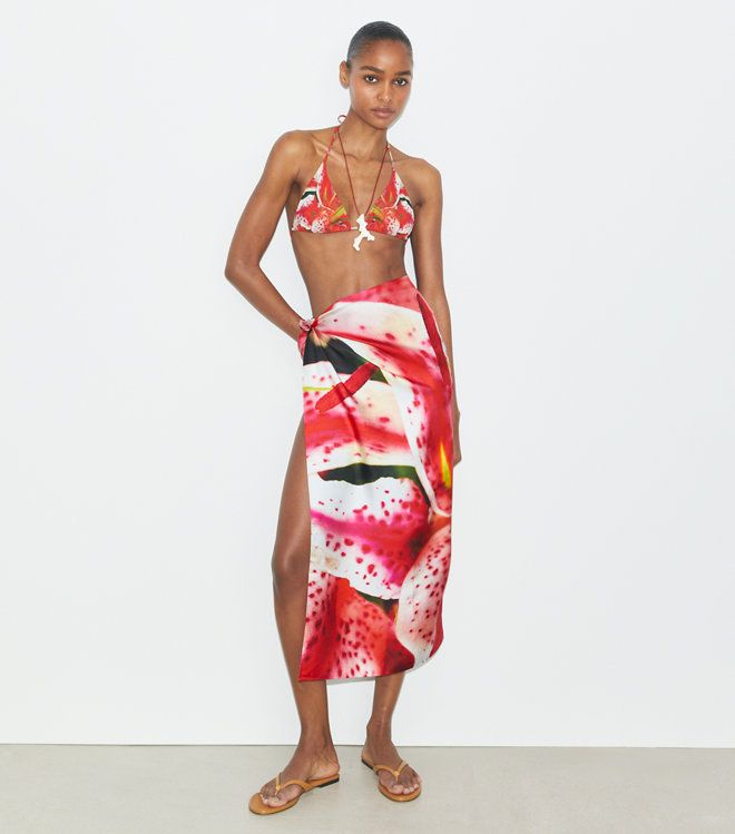 Tory Burch - Khăn Lily Silk Square Scarf