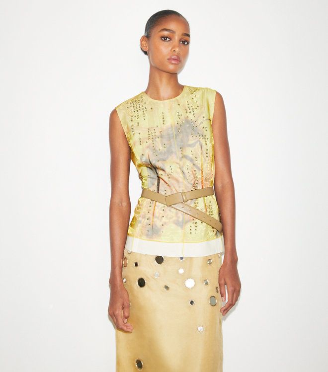 Tory Burch - Áo Organza in họa tiết