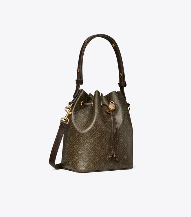 Túi T Monogram Coated Canvas Bucket Bag