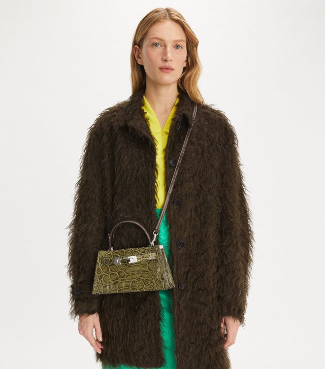 Tory Burch - Túi Petite Lee Radziwill Croc Bag
