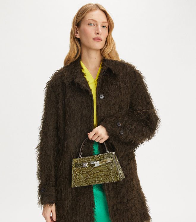 Tory Burch - Túi Petite Lee Radziwill Croc Bag