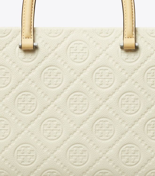 Tory Burch - Túi tote quai xách T Monogram Pebbled