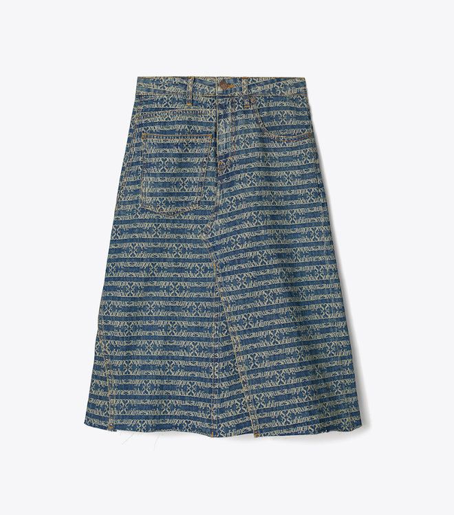 Chân Váy Deconstructed Denim Skirt