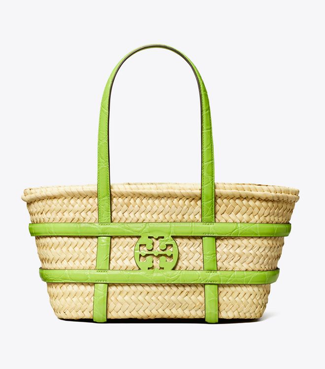 Tory Burch - Túi basket Ella Croc-Embossed small