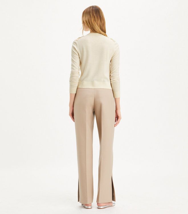 Tory Burch - Áo Cropped Silk Front Cardigan