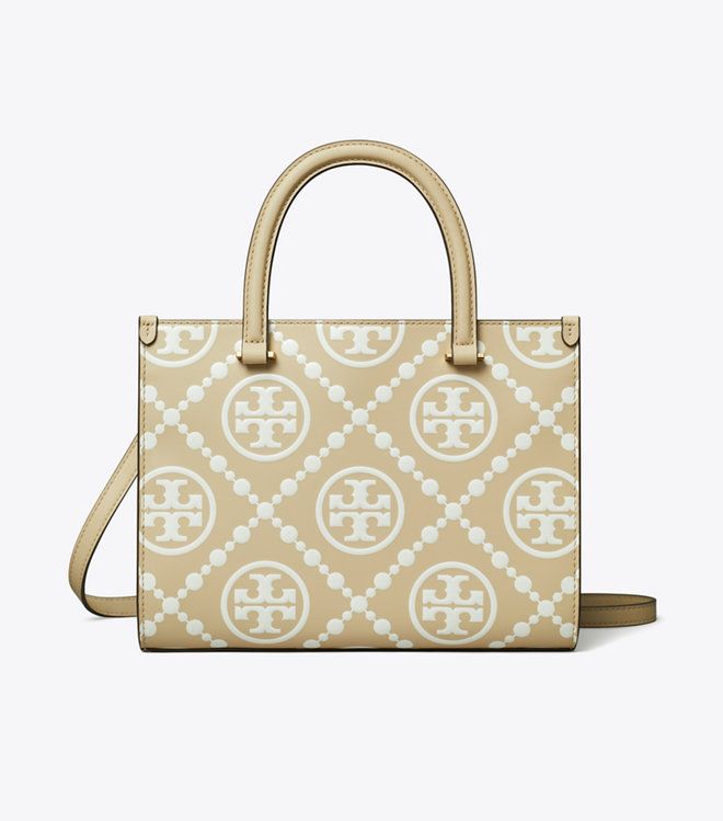 Tory Burch - Túi T Monogram Contrast Embossed Square Tote