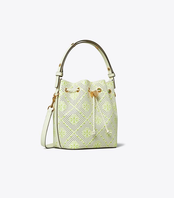 Túi T Monogram Perforated Bucket Bag