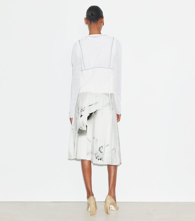Tory Burch - Chân váy vải twill in họa tiết