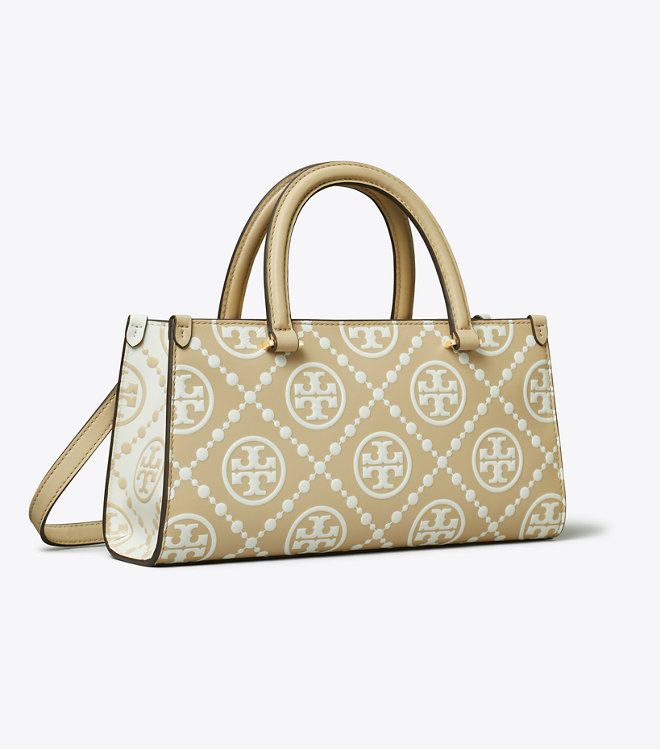 Túi T Monogram Contrast Embossed E/W Small Tote