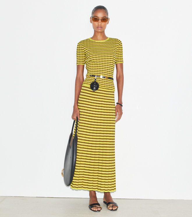 Tory Burch - Chân Váy Striped Cotton Skirt
