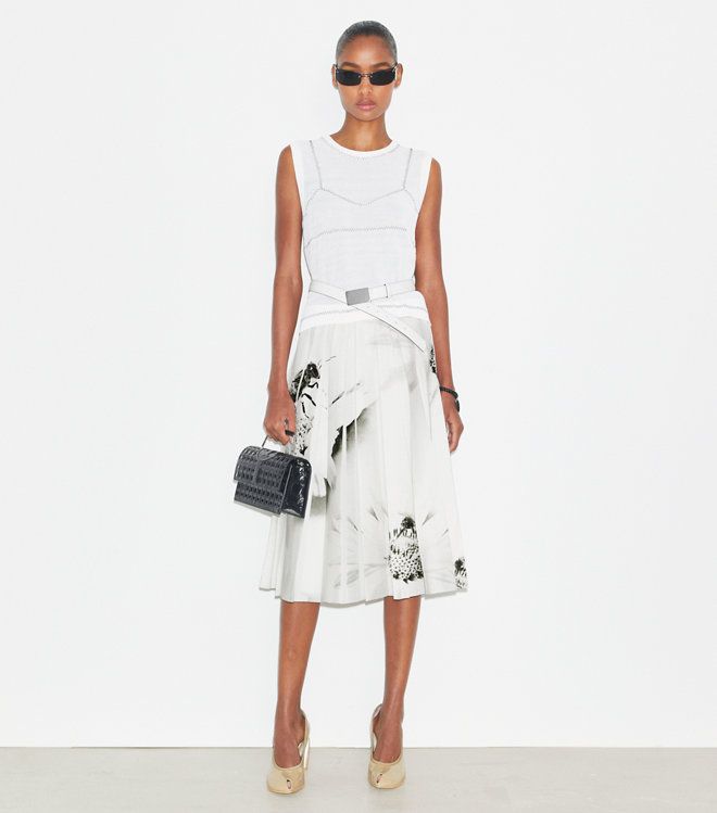 Tory Burch - Áo lưới cotton phối nylon