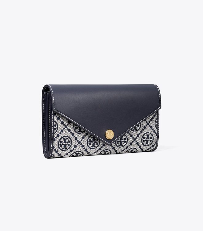 Tory Burch - Ví T Monogram Envelope Wide Wallet