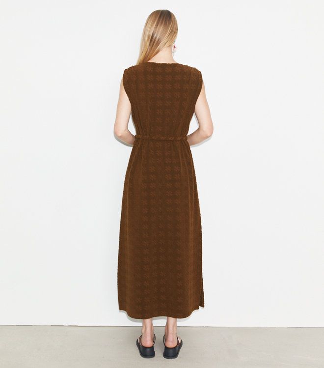 Tory Burch - Đầm maxi Terry Jacquard