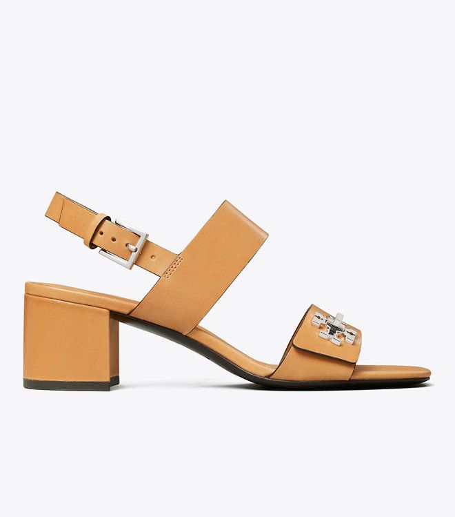 Sandal gót cao khóa Turnlock