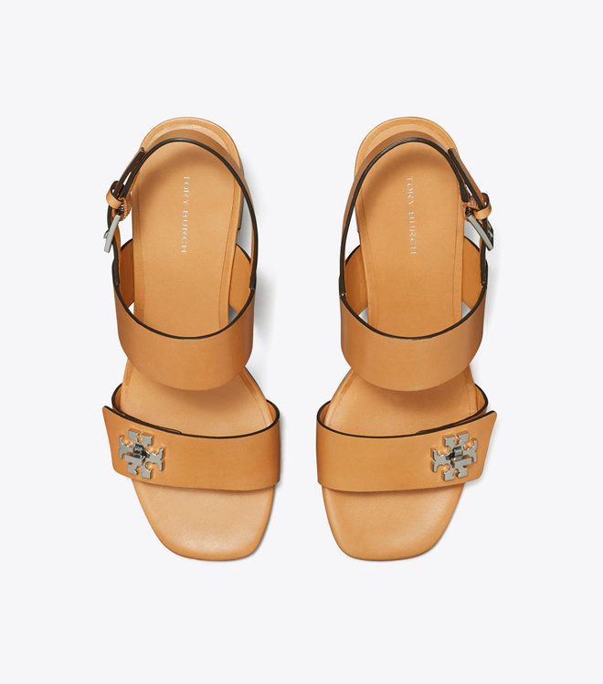 Sandal gót cao khóa Turnlock