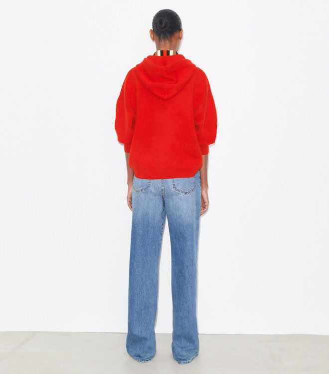 Tory Burch - Áo hoodie Cropped Wool