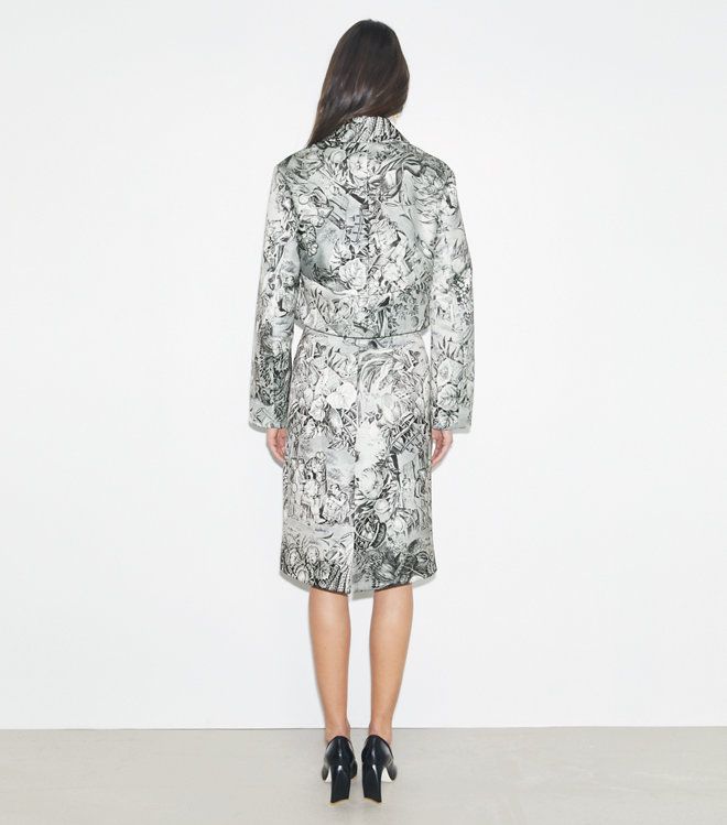 Tory Burch - Áo blazer Viscose in họa tiết