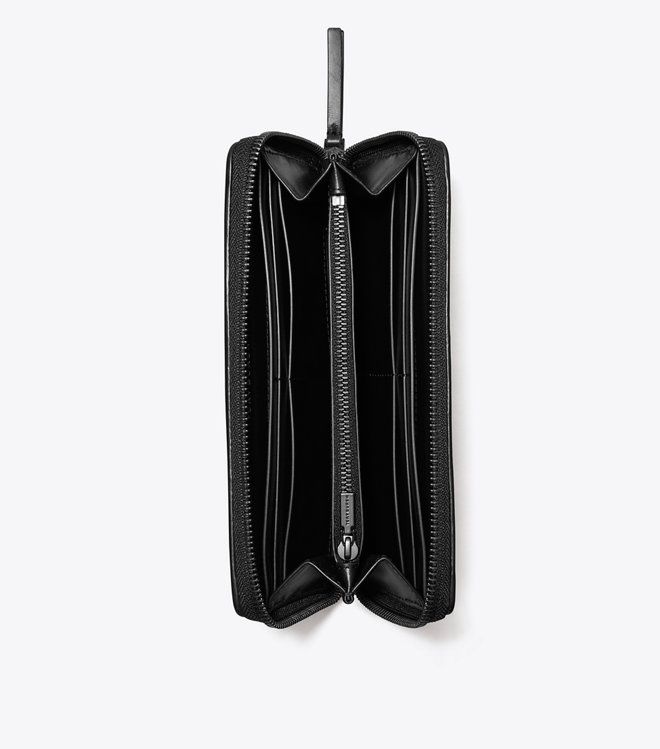 Tory Burch - Ví Kira Diamond Quilt Powder Coated Zip Continental Wallet