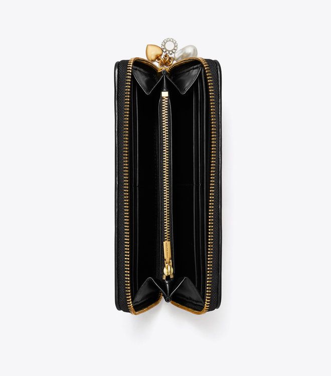 Tory Burch - Ví dài Kira Diamond Quilt Charm Continental