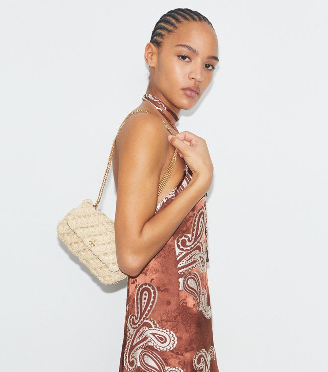 Tory Burch - Túi flap Kira Woven mini