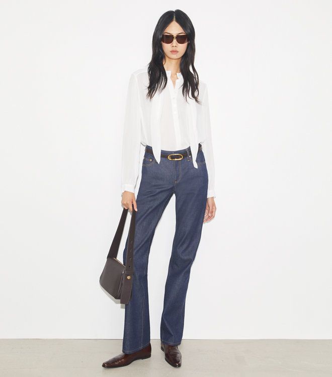 Tory Burch - Áo blouse Georgette Bow