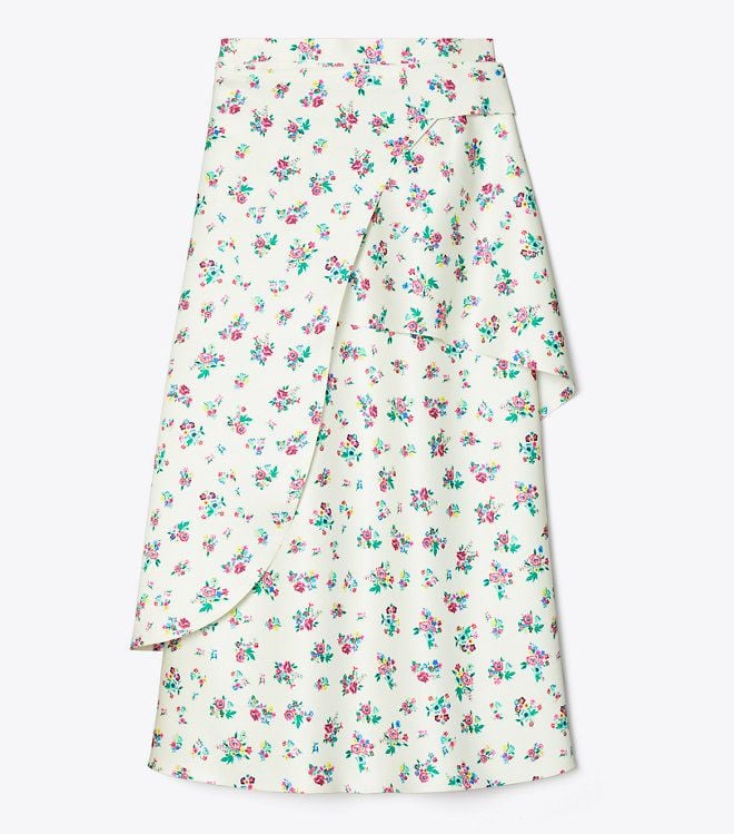 Chân váy lụa satin