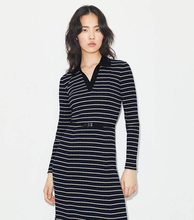 Tory Burch - Đầm polo dệt kim cotton