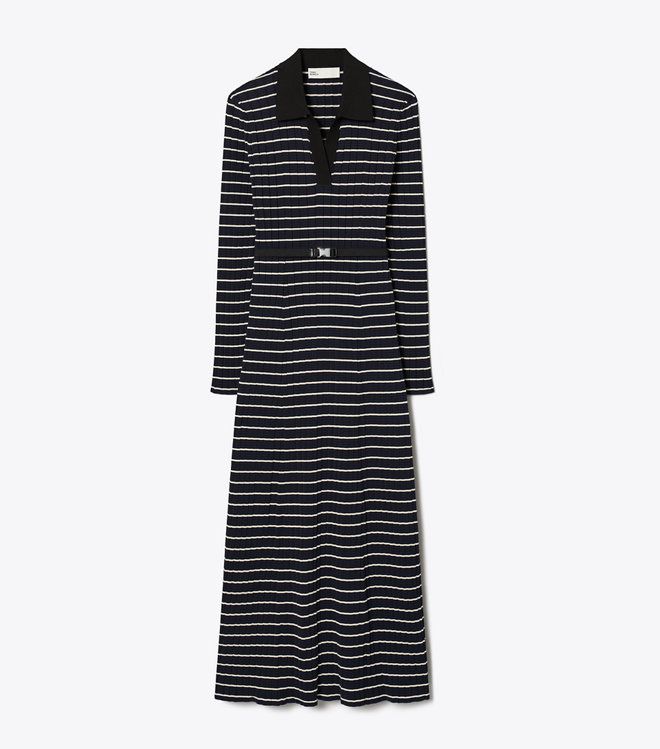 Tory Burch - Đầm polo dệt kim cotton