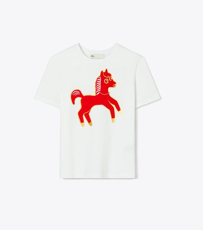 Tory Burch - Áo thun cotton Pony