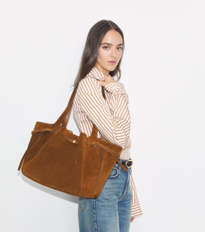 Tory Burch - Túi tote Romy da lộn