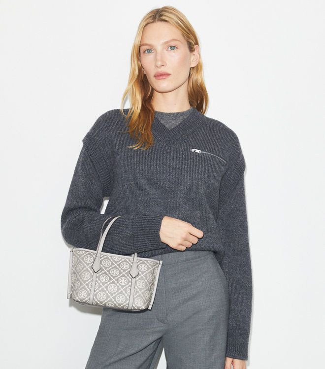 Túi tote Mini Perry T Monogram