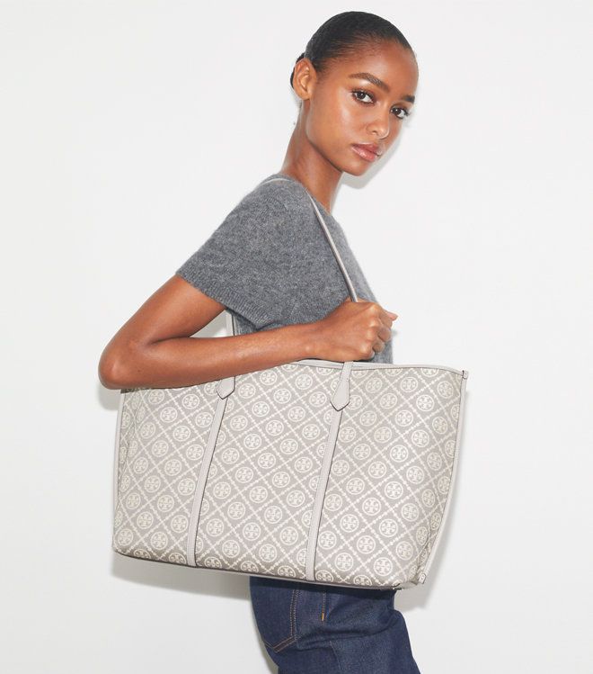 Túi tote Perry T Monogram