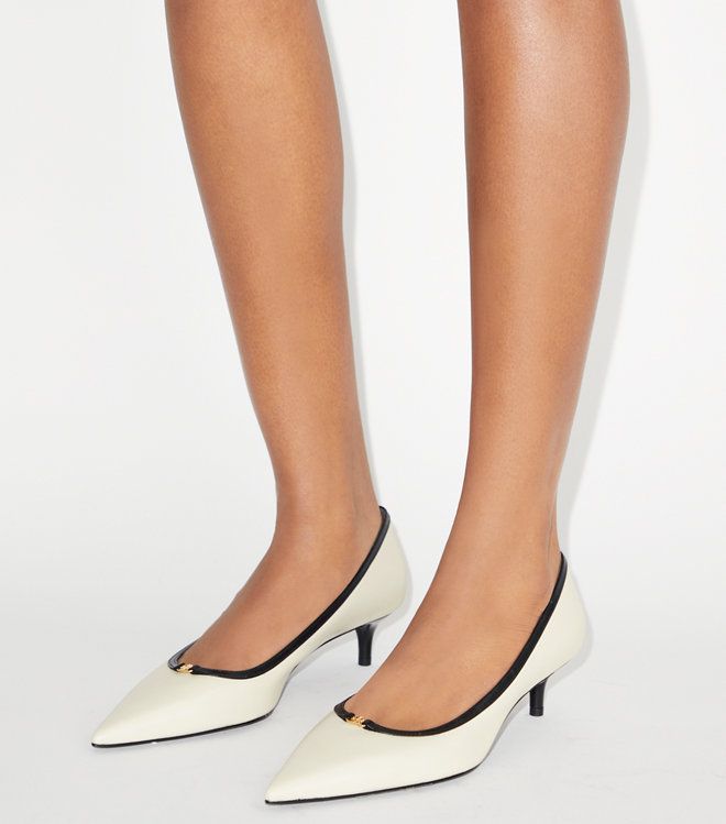 Tory Burch - Double T Buckle Low-Heeled Pump